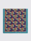Miu Miu Printed Silk Foulard In Multi