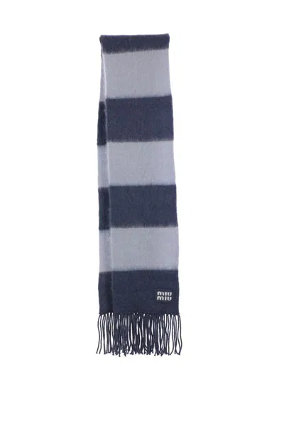 Miu Miu Scarfs In Gray