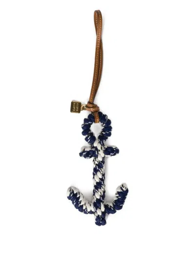 Miu Miu Trick Bag Charm In Blue