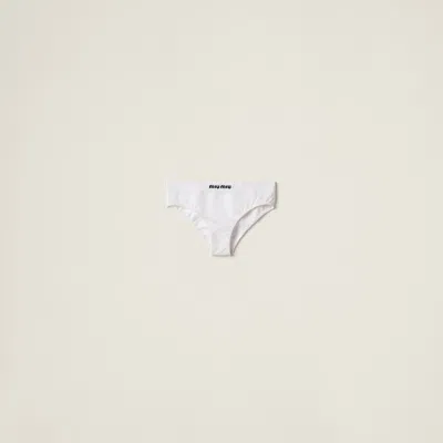 Miu Miu Seamless Panties In White