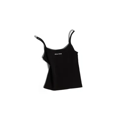 Miu Miu Seamless Top In Black