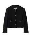 Miu Miu Sequin-embellished Tweed Jacket In Black