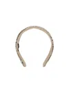 Miu Miu Sequin-embellished Wide Headband In Yellow