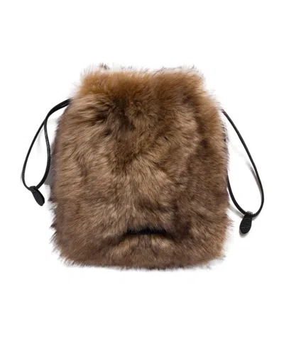 Miu Miu Shearing Pouch In White
