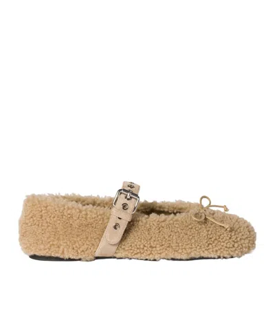 MIU MIU MIU MIU BOW-DETAILED BALLERINAS