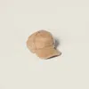 Miu Miu Shearling Baseball Cap In Brown
