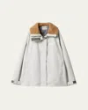 Miu Miu Cordura Coat In F0009 Bianco