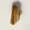 Miu Miu Shearling Fur Stole In Brown