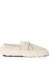 Miu Miu Shearing Loafers In Neutral