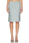Miu Miu Sheer Mini Skirt In Gray