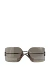 Miu Miu Shield-frame Sunglasses In Silver