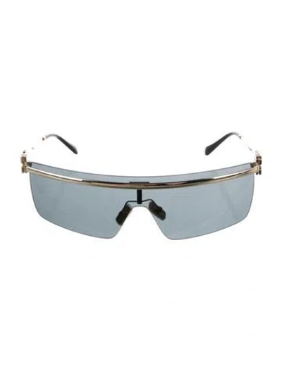 Pre-owned Miu Miu Shield Mirrored Sunglasses In Multi