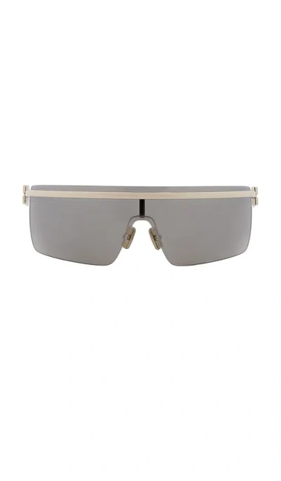 Miu Miu Shield Sunglasses In 淡金色