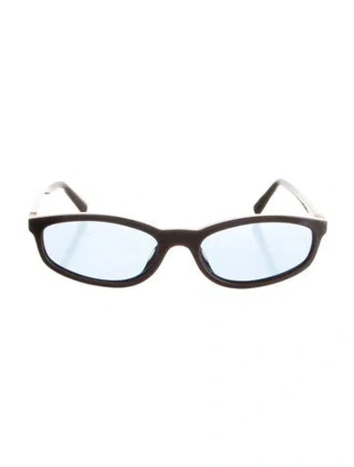Pre-owned Miu Miu Shield Tinted Sunglasses In Brown