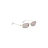 Miu Miu Shiny Gold Metallic Signature Mini Sunglasses In Gold