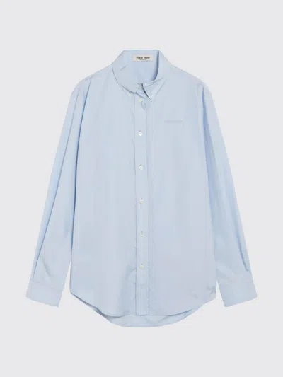 MIU MIU MIU MIU CLASSIC COTTON POPLIN SHIRT