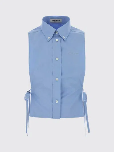 Miu Miu Shirt Woman  In Blue