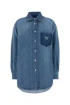Miu Miu Camicia Oversize In Denim  Donna