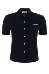 Miu Miu Midnight Blue Piquet Shirt