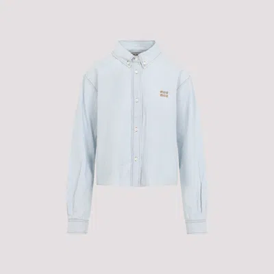 Miu Miu Shirts Blue