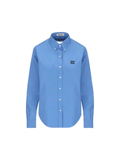 Miu Miu Shirts In Brown