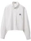 Miu Miu Shirts Clothing In White