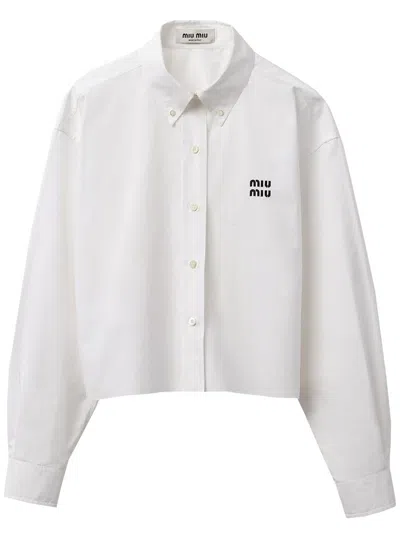 Miu Miu Shirts Clothing In White