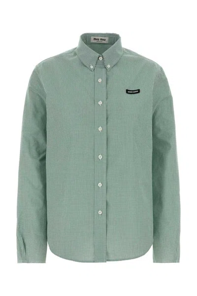 Miu Miu Shirts In Green