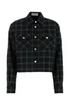 Miu Miu Plaid Shirt In Multicolor
