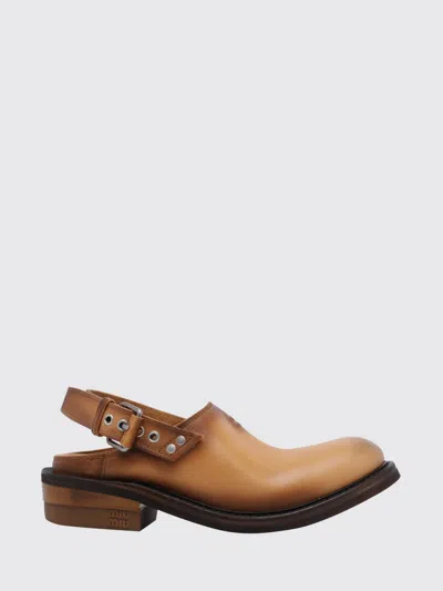 Miu Miu Shoes Woman In Brown