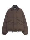 Miu Miu Short Down Jacket In Pongé Tec