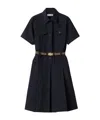 Miu Miu Mc Panama Night Blue Dress With Pockets In Blue
