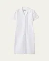 Miu Miu Poplin Dress In F0009 Bianco