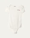 Miu Miu X Petit Bateau Slim Logo Bodysuit In White