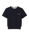 Miu Miu Short-sleeved Cashmere Sweater In Black