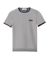 Miu Miu Lightweight T-shirt In Gray  Blue