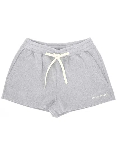 Miu Miu Shorts In Gray