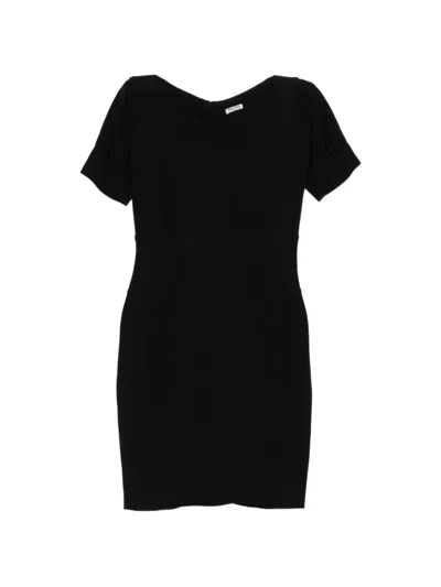 Pre-owned Miu Miu Short-sleeve Dress In Black