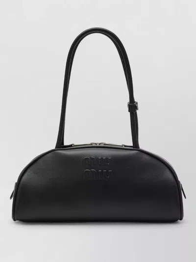 Miu Miu Shoulder Bag Adjustable Strap Leather Design
