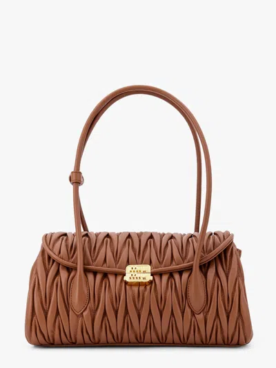 Miu Miu Shoulder Bag In Gold