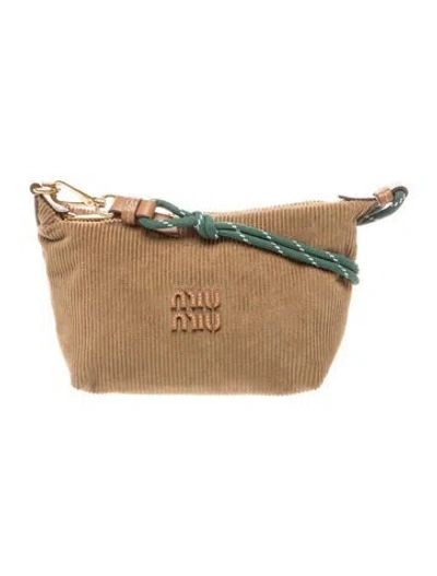 Pre-owned Miu Miu Shoulder Bag In Brown