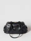 Miu Miu Shoulder Bag Woman Black In Black