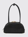 Miu Miu Black Calf Leather Bos Taurus Shoulder Bag In Black