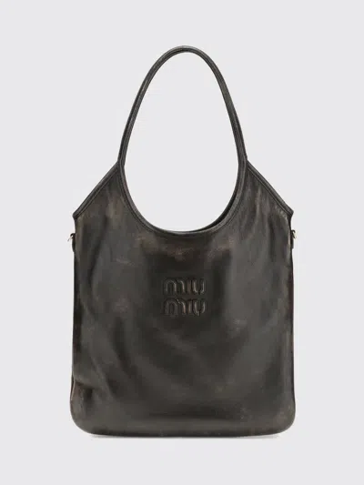 Miu Miu Shoulder Bag Woman  In Brown