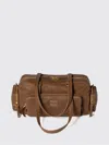 Miu Miu Dual Handle Shoulder Bag Pockets In Brown
