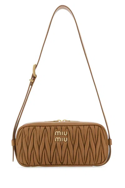 Miu Miu Shoulder Bags In Brown