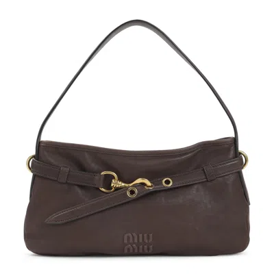 Miu Miu Shoulder Bags In Brown