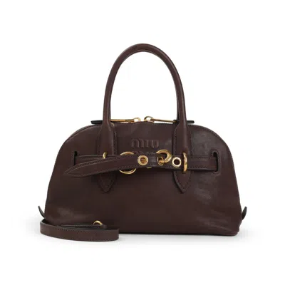 Miu Miu Shoulder Bags In Brown