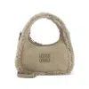 Miu Miu Stylish Shoulder Bag Detachable Strap In Brown
