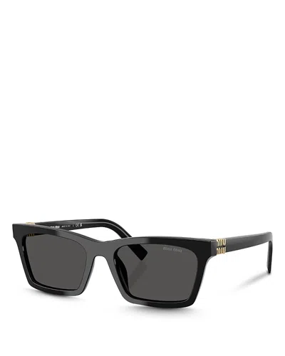 MIU MIU SIGNATURE RECTANGLE SUNGLASSES, 55MM